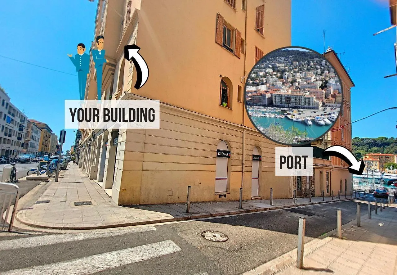 Nestor&Jeeves - Blue Pearl - Port Area - Close Old Town Nice Frankrig